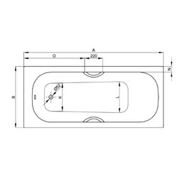 Ванна стальная Bette 2941-000 AR PLUS AD Form 150х70 см, белая - изображение 4