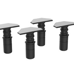 Ножки монтажные Bette Level B57-0420, для душевых поддонов 150 x 70 x 135 мм, 4 шт. - изображение 1