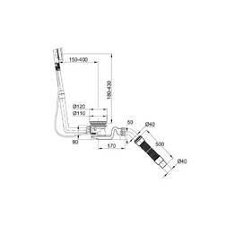 Слив перелив для ванны Bette Silhouette B609-901 хром - изображение 2