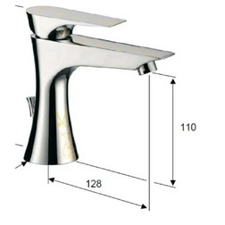 Daniel Diva DV605-DP смеситель для раковины матовое золото - изображение 4