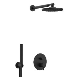 Душевой комплект Daniel Tokyo TX615ZO-15 с верхним , цвет черный матовый - изображение 1