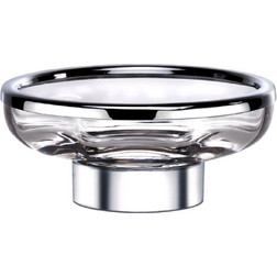 Surya Crystal 6602/CH-WAV Настольная мыльница стекло с эффектом волны, цвет хром