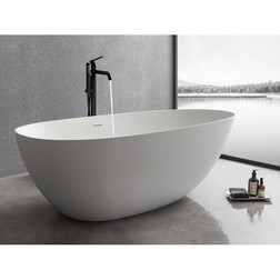 Ванна Uni-Flow OVA FS302 170х85 см Matt White отдельностоящая - изображение 3