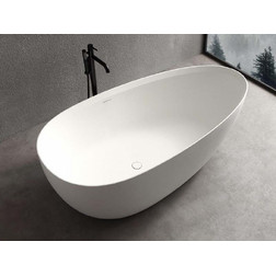 Uni-Flow OVA FS302-1700 170×85 — отдельностоящая ванна, Gloss White - изображение 1