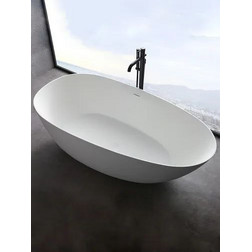 Uni-Flow OVA FS302-1700 170×85 — отдельностоящая ванна, Gloss White - изображение 2