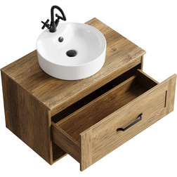 Тумба Aqwella Craft 80 см, дуб балтийский CRF0108DB - изображение 2
