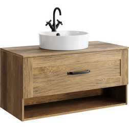 Тумба Aqwella Craft 100 дуб балтийский CRF0110DB - изображение 1