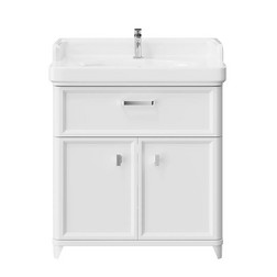Тумба с раковиной Kerama Marazzi PO.M.80.1\WHT Pompei 80 см - белая, с ящиком - изображение 4