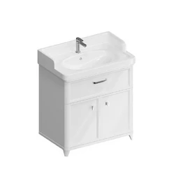 Тумба с раковиной Kerama Marazzi PO.M.80.1\WHT Pompei 80 см - белая, с ящиком - изображение 8