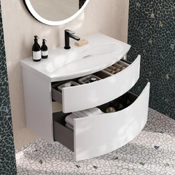 Тумба с раковиной Kerama Marazzi RV.80\WHT.M 80 Riva 80 см - белый матовый - изображение 1