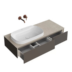 Тумба подвесная Kerama Marazzi MA.120.2\EGR.M Magica 115 см, вечерний серый матовый - изображение 1
