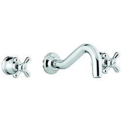 Смеситель для раковины Emmevi Deco Classic 12055/BR - настенный бронза - изображение 1