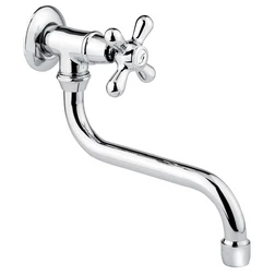 Кран одновентильный Emmevi Deco Classic 12006S/CR, настенный - цвет хром - изображение 1