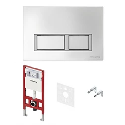 Инсталляция TECE Spring S401201 для подвесного унитаза с клавишей смыва хром глянец - изображение 1