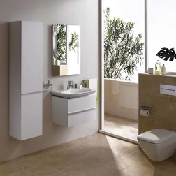 Шкаф пенал Laufen Palace 4.0202.2.075.463.R - подвесной белый матовый, правый - изображение 4