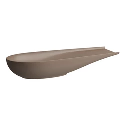 Раковина Laufen Alessi One 8.1897.4.188.112.1 - накладная 100 см с покрытием LCC, цвет кофейный матовый - изображение 1