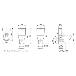 Унитаз Laufen Lua 8.2408.1.000.000.1 - безободковая чаша для бочка 8.2707 - изображение 2