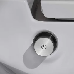 Унитаз с функцией биде Laufen Cleanet Navia 8.2060.1.400.000.1 - подвесной безободковый в комплекте с сиденьем - изображение 4