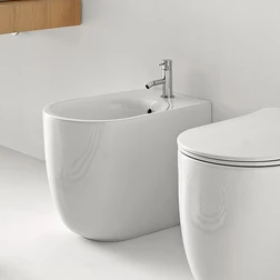 Биде напольное Kerasan Nolita 532001*1 белое - изображение 1