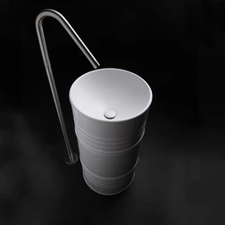 Отдельностоящая раковина Kerasan Artwork 4742K01 Barrel в белом цвете - изображение 1