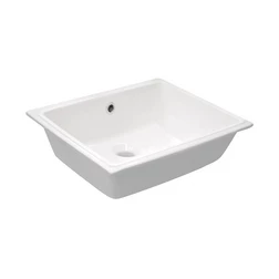 Раковина Kerasan Slim 022901 - встраиваемая 50 см белая - изображение 1
