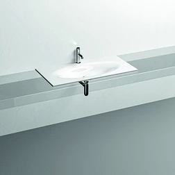 Раковина Kerasan Shape 547001*1 встраиваемая 102*52 см, белая глянцевая - изображение 1