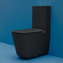 Бачок Kerasan Tribeca 378131 для унитаза моноблок, черный матовый - изображение 1