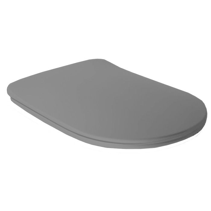 Сиденье с крышкой Kerasan Tribeca 519159 с плавным опусканием микролифт, цвет Grigio matt
