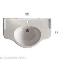 Раковина для ванной на 90 см Globo PAESTUM PA056 - изображение 7