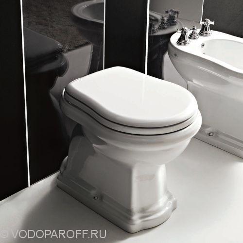 Kerasan Waldorf Металлическая структура с раковиной 80см, со стеклянной полочкой, цвет хром