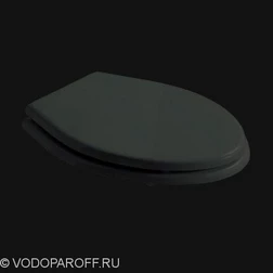 Сидение и крышка для унитаза galassia Ethos 8413NE полиэстер (чёрный/хром) - изображение 1
