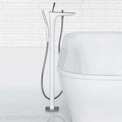 Смеситель для ванны hansgrohe PuraVida 15473 400 (белый/хром) - изображение 3