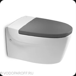 Унитаз подвесной Roca Khroma 346657000 (цвет мокрый асфальт) - изображение 1