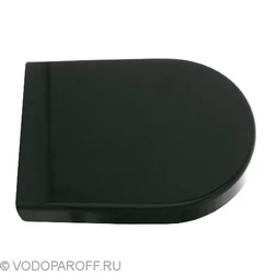 Сидение и крышка для унитаза cielo Opera TONDO CPVOPTNF с микролифтом SoftClose (цвет черный глянец) - изображение 1