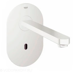 Смеситель настенный бесконтактный инфракрасный для раковины GROHE Eurosmart Cosmopolitan E 36335 SD0 (нержавеющая сталь) - изображение 1