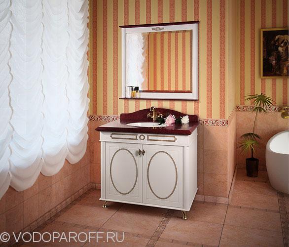 Комплект для ванной комнаты Анжелика 90 F-3