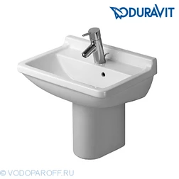 Раковина для ванной  на 50 см DURAVIT Starck 3 030050 с керамической полуколонной 086517 - изображение 1