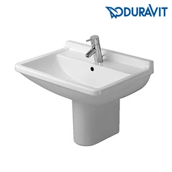 Раковина для ванной на 60 см DURAVIT Starck 3 030060 с керамической полуколонной 086515 - изображение 1