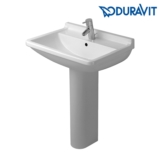 Раковина двойная на 130 см DURAVIT Starck 3 033213 с напольной колонной 086516
