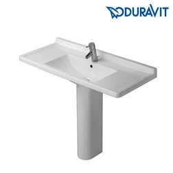 Раковина тюльпан на 105 см DURAVIT Starck 3 030410 с напольной керамической колонной 086516 - изображение 1