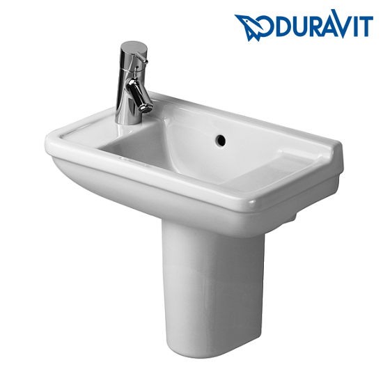 Раковина двойная на 130 см DURAVIT Starck 3 033213 с напольной колонной 086516