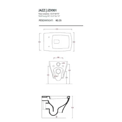Унитаз подвесной JAZZ ArtCeram JZV001 Белый - изображение 2