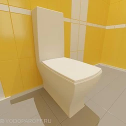 Унитаз моноблок с бачком JAZZ ArtCeram Jzv 003 Белого цвета (ит.Bianco) - изображение 2