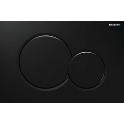 Смывная клавиша Geberit Sigma01 для двойного смыва, черный цвет RAL 9005 115.770.DW.5 - изображение 1