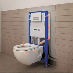 Смывная клавиша Geberit Sigma40, для двойного смыва, со встроенной системой удаления запаха, белый цвет / алюминий brushed 115.600.KQ.1 - изображение 3