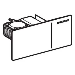 Клавиша смыва Geberit Sigma70 дистанционная, двойной смыв, для бачка Sigma 12 см., черное стекло. 115.630.SJ.1 - изображение 2