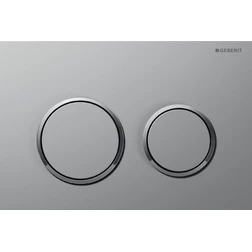 Смывная клавиша Omega20, для двойного смыва, Матовый хром / глянцевый хром / матовый хром 115.085.KN.1 - изображение 1