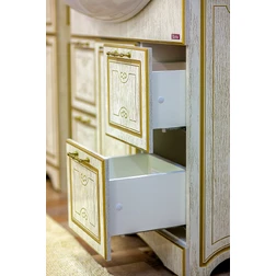 Тумба с раковиной Sanflor Адель 100 - патина серебро - изображение 10