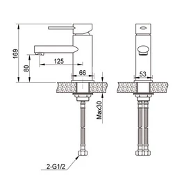 Смеситель для раковины однорычажный Raiber Kimber/R17 R1701 - изображение 2