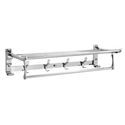 Полка с полотенцедержателем и крючками Raiber R10087 - изображение 1